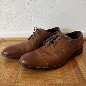 Cole Haan Mens Brown Benton Oxford Cap Toe Dress Shoes Size 8M Style C24120